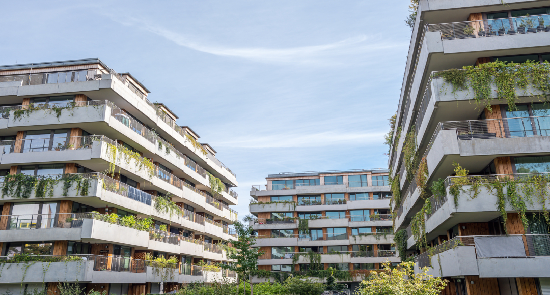 Modern,Apartment,Buildings,With,A,Concrete,Facade,Seen,In,Berlin,